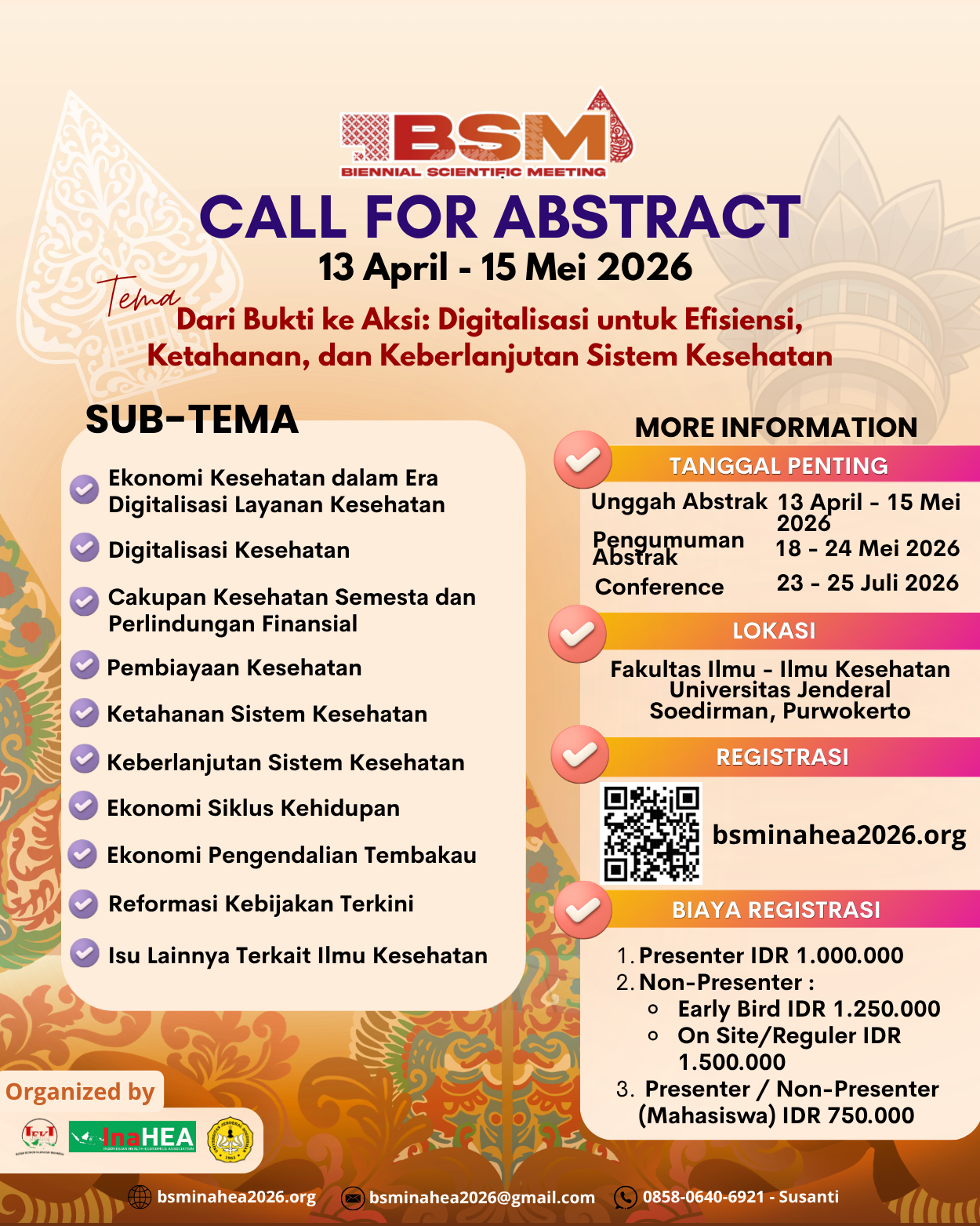 9th Biennial Scientific Meeting INAHEA 2026 - Slide 1