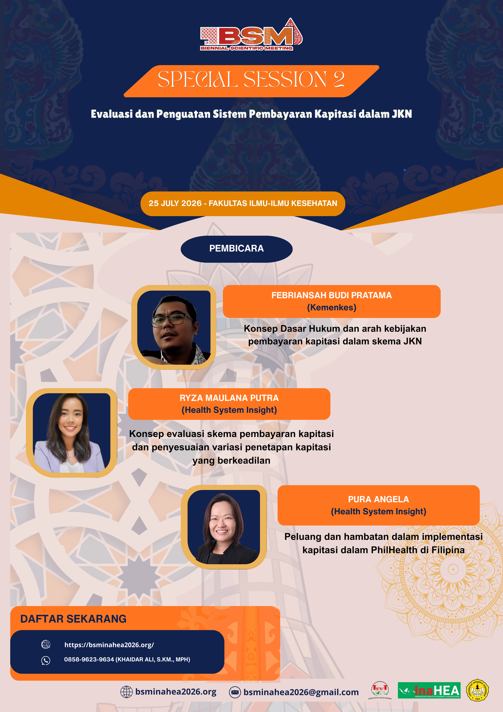 9th Biennial Scientific Meeting INAHEA 2026 - Slide 8